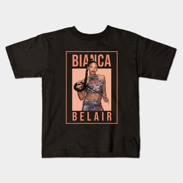 bianca belair Kids T-Shirt by ManPublic